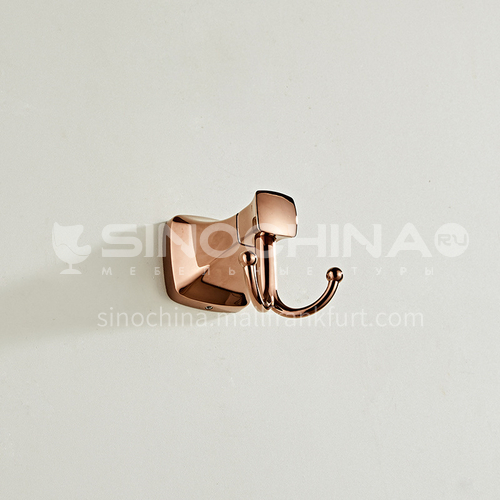 Bathroom simple rose gold stainless steel coat hook80801
